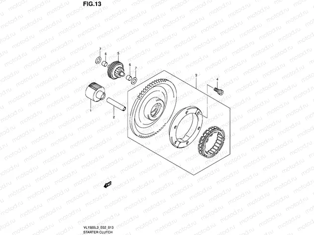 13 - STARTER CLUTCH