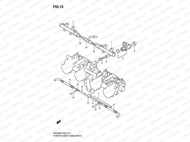 13 - THROTTLE BODY HOSE/JOINT