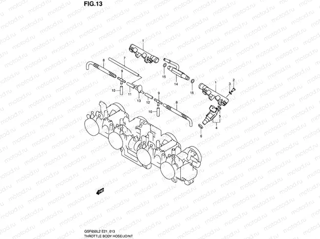 13 - THROTTLE BODY HOSE/JOINT