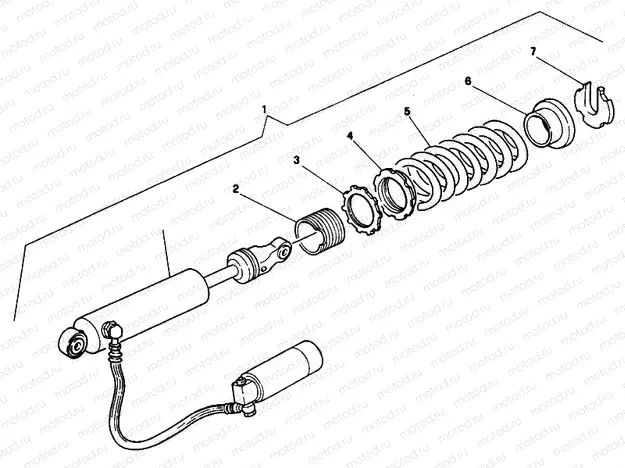 130 - REAR SHOCK ABSORBER » SWING ARM