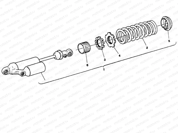 130 - REAR SHOCK ABSORBER » SWING ARM