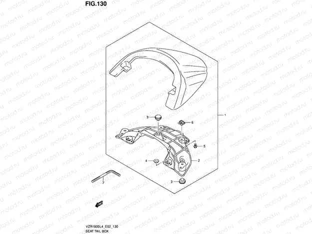 130 - SEAT TAIL BOX (VZR1800ZL4 E02)