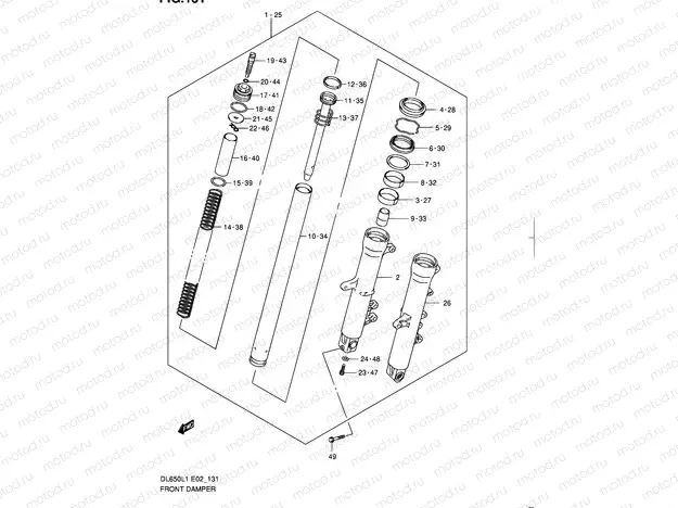 131 - FRONT DAMPER