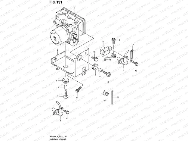 131 - HYDRAULIC UNIT (AN400ZAL4 E02)