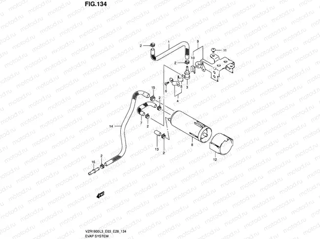134 - EVAP SYSTEM (VZR1800L3 E33)
