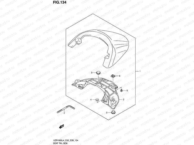 134 - SEAT TAIL BOX (VZR1800L4 E03)