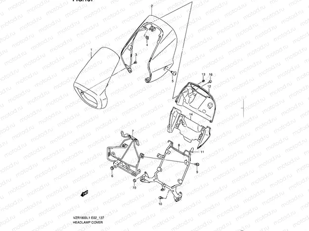 137 - HEADLAMP COVER (VZR1800L1 E19)