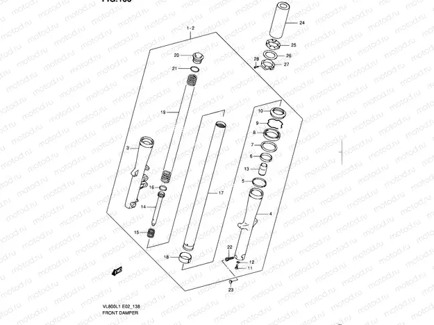 138 - FRONT DAMPER