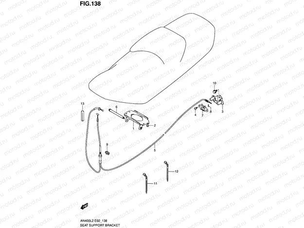 138 - SEAT SUPPORT BRACKET
