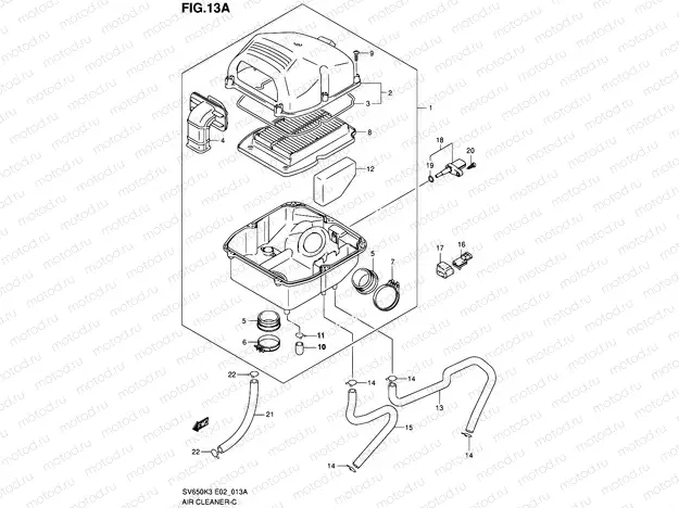 13A - AIR CLEANER (MODEL K7)