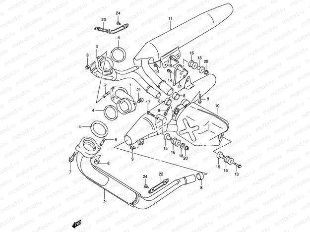 13A - MUFFLER (MODEL K1/K2/K3/K4)