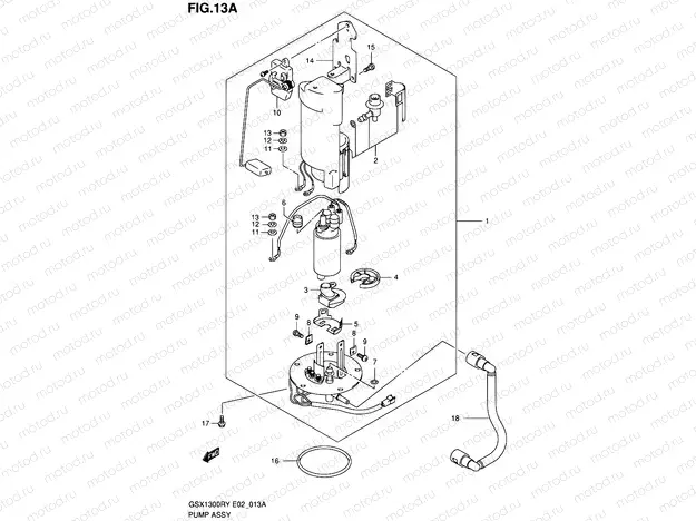 13A - PUMP ASSY (MODEL K1/K2/K3)