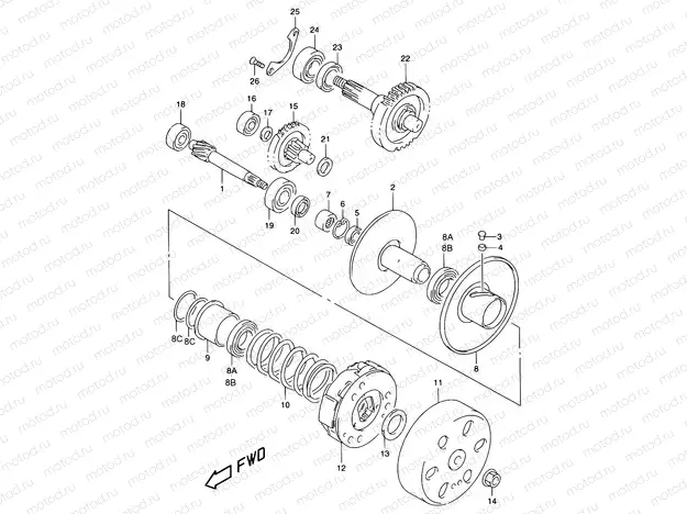 13B - TRANSMISSION (2) (MODEL AY50 K1)