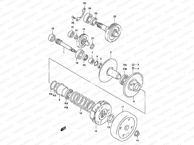 13B - TRANSMISSION (2) (MODEL AY50 K1/K2)