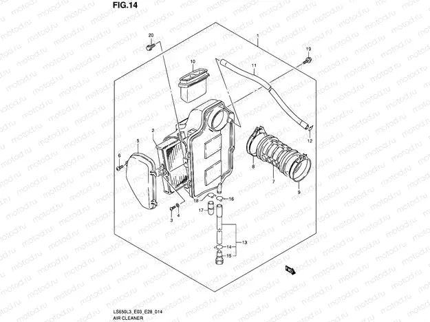 14 - AIR CLEANER