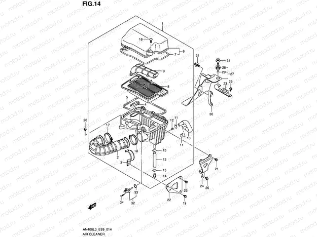 14 - AIR CLEANER