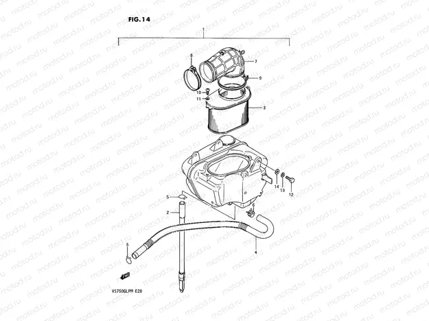 14 - AIR CLEANER (REAR)