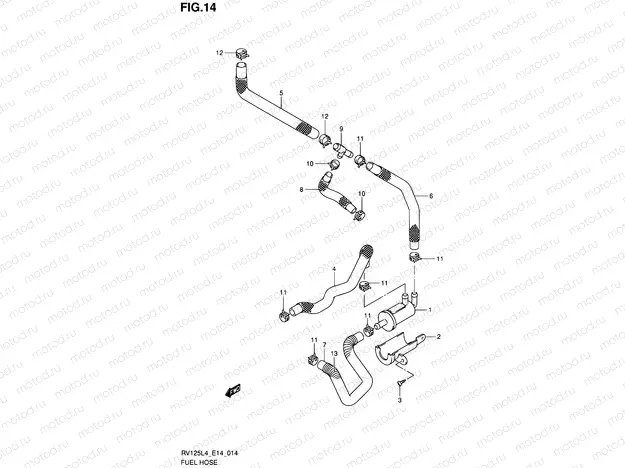 14 - FUEL HOSE