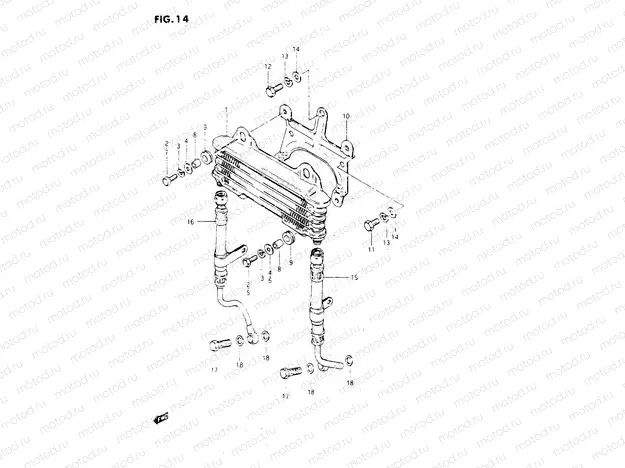 14 - OIL COOLER