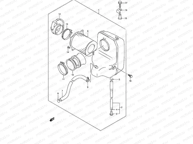 14 - REAR AIR CLEANER