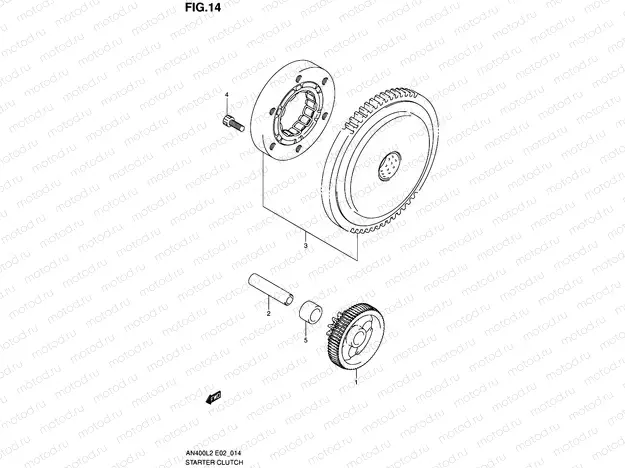 14 - STARTER CLUTCH