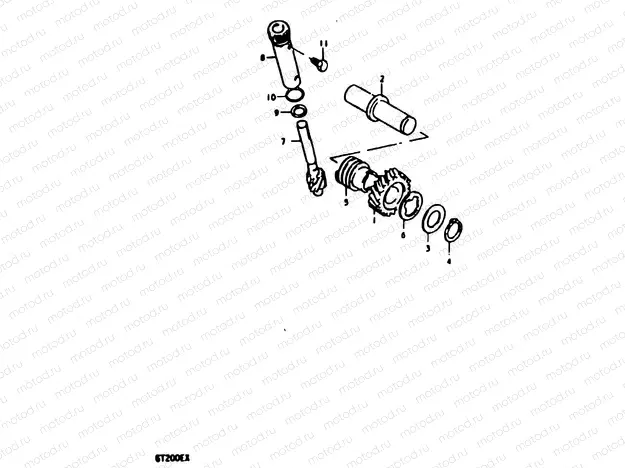 14 - TACHOMETER DRIVE GEAR