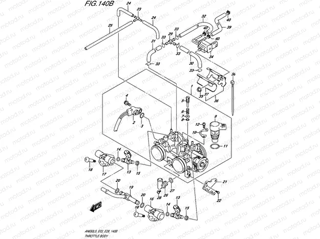 140B - THROTTLE BODY (AN650L5 E33)