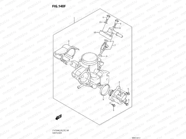 140G - THROTTLE BODY (LT-A750XPZ:M0:P03)