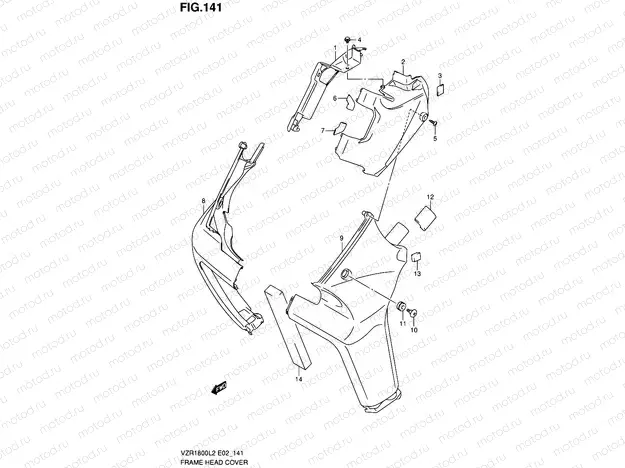 141 - FRAME HEAD COVER (VZR1800ZL2 E02)
