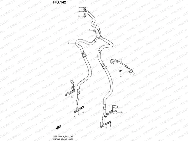 142 - FRONT BRAKE HOSE