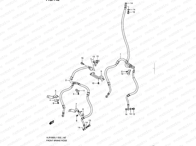 142 - FRONT BRAKE HOSE