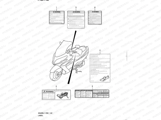 142 - LABEL (AN400L1 E19)