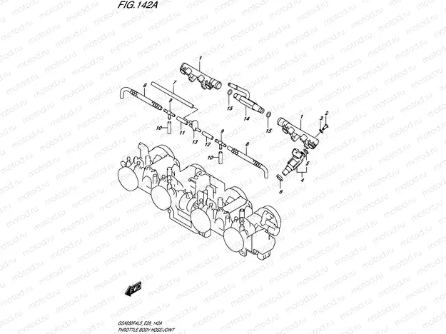 142A - THROTTLE BODY HOSE/JOINT