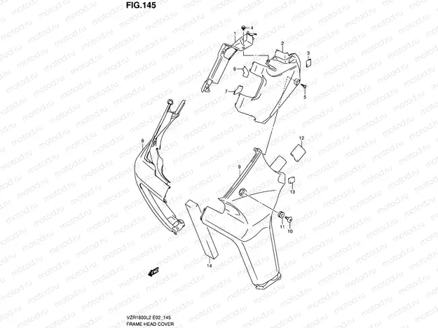 145 - FRAME HEAD COVER (VZR1800ZUFL2 E19)