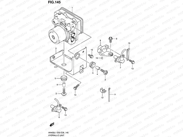145 - HYDRAULIC UNIT (AN400ZAL1 E28)