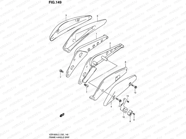 149 - FRAME HANDLE GRIP (VZR1800ZL3 E19)