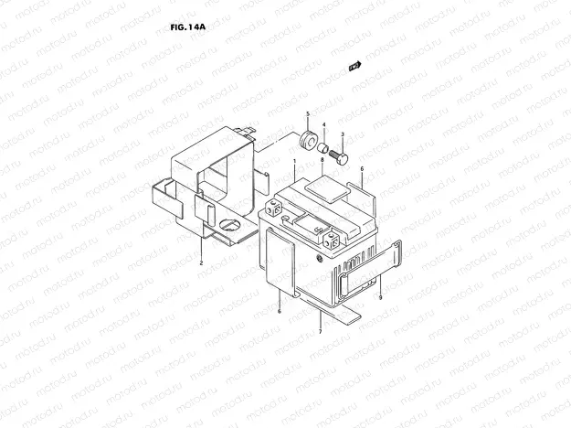 14A - BATTERY (MODEL N,MODEL P/R E24)
