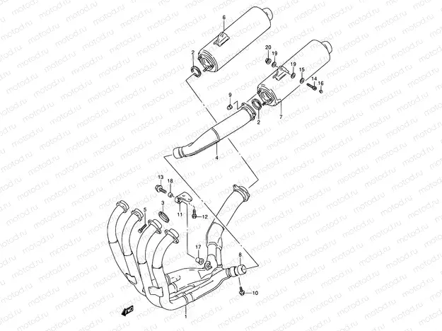 14A - MUFFLER (MODEL S/T/V/W)