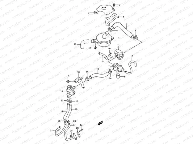 14A - SECOND AIR (MODEL N/P/R/S/T:E18,E39)