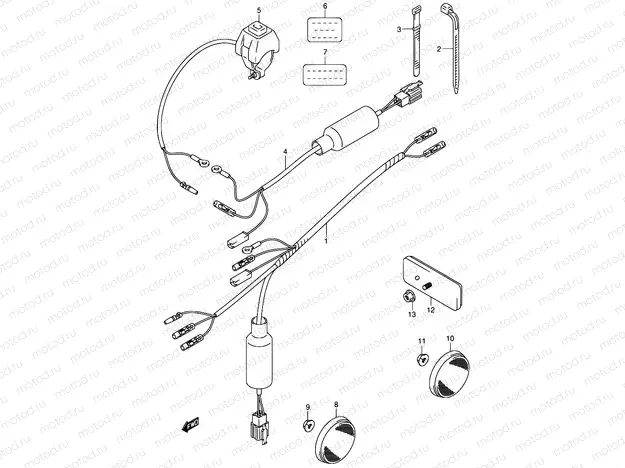 14A - WIRING HARNESS (MODEL K2/K3/K4/K5)