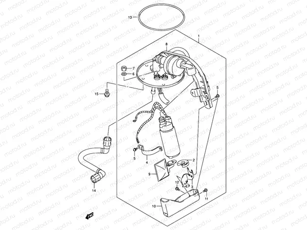 14B - FUEL PUMP (MODEL K5)