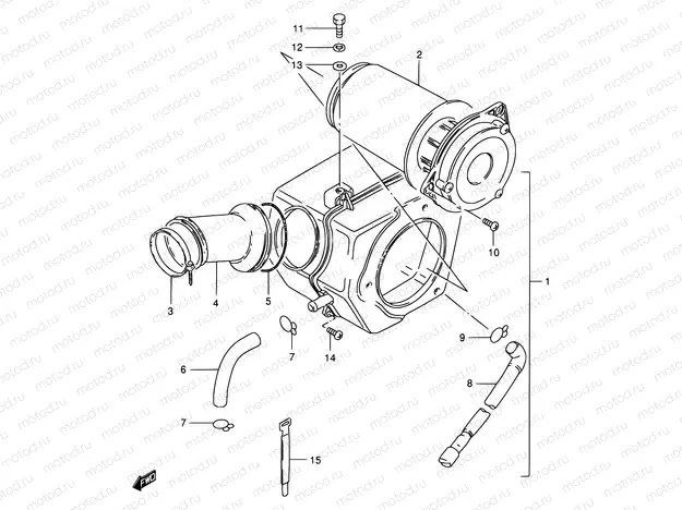 15 - AIR CLEANER (MODEL Z/D/F/K)