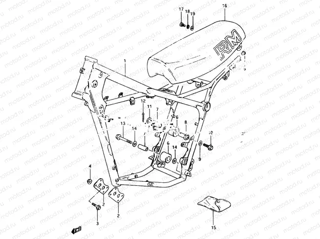 15 - FRAME - SEAT (MODEL D)