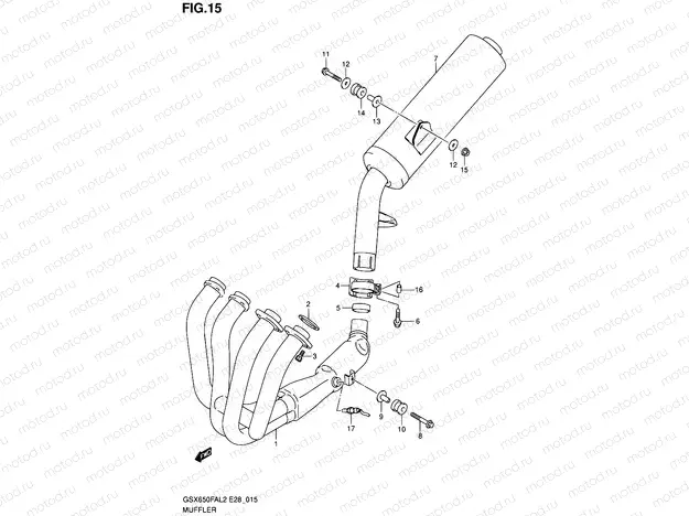 15 - MUFFLER