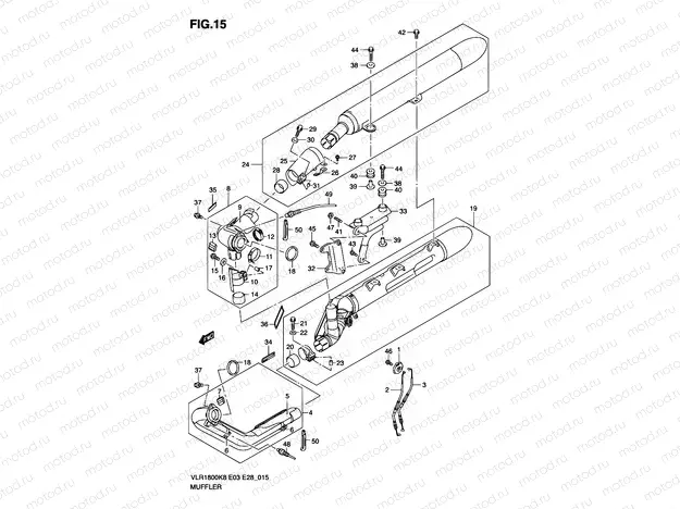 15 - MUFFLER (MODEL K8/K9)