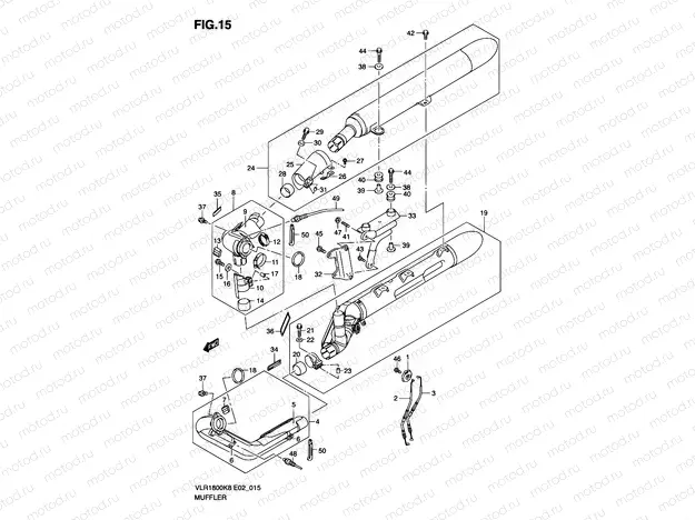 15 - MUFFLER (MODEL K8/K9)