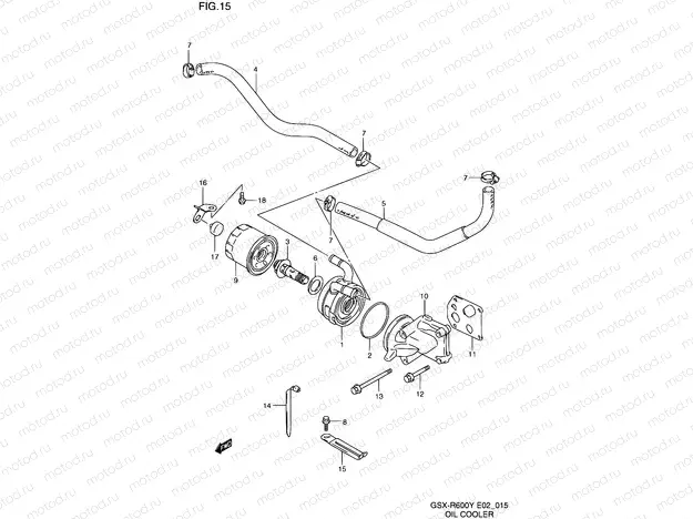 15 - OIL COOLER
