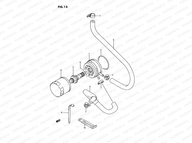 15 - OIL COOLER - OIL FILTER
