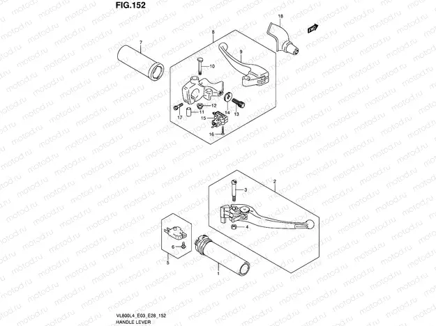 152 - HANDLE LEVER