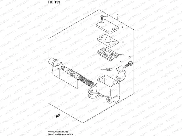 153 - FRONT MASTER CYLINDER (AN400L1 E03)